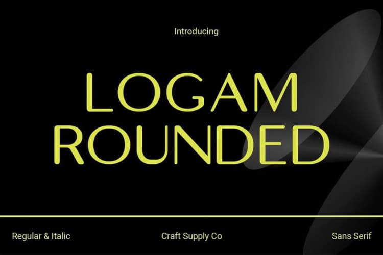 Logam Rounded Font