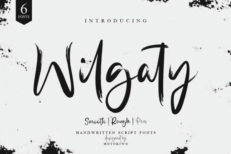 Wilgaty Brush Font