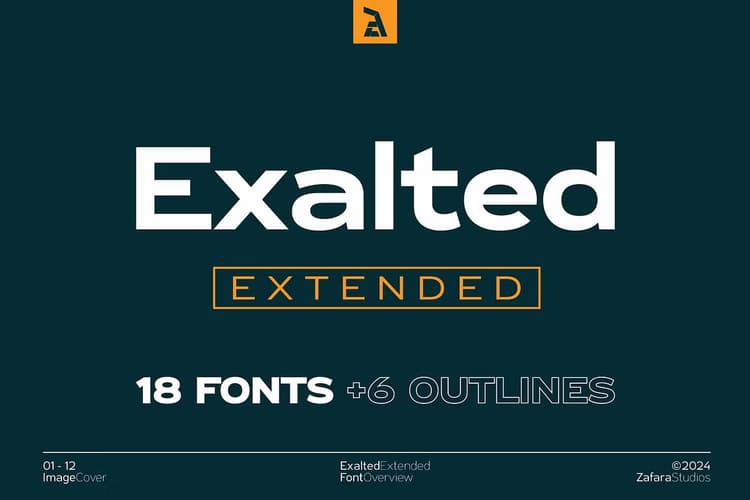 Exalted Extended Font