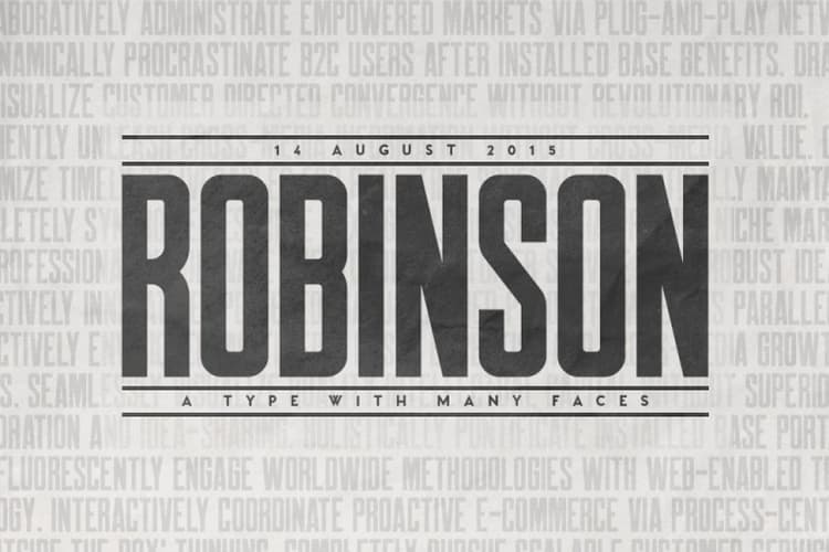 Robinson Font Family