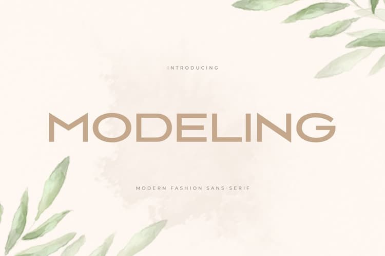 Modeling Font