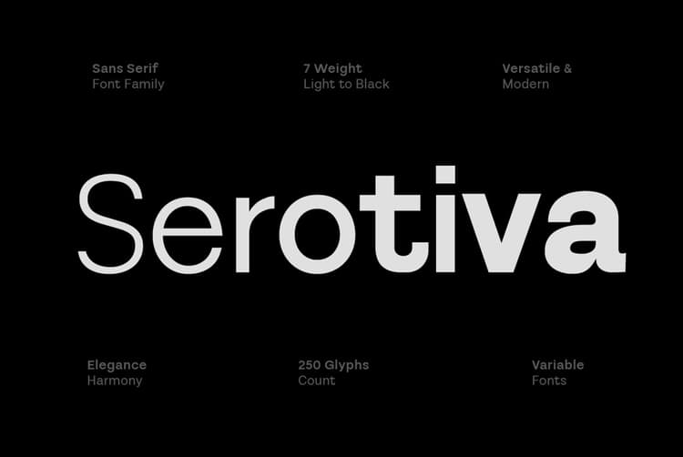 Serotiva Font