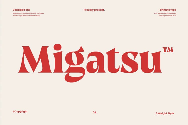 Migatsu Font Family