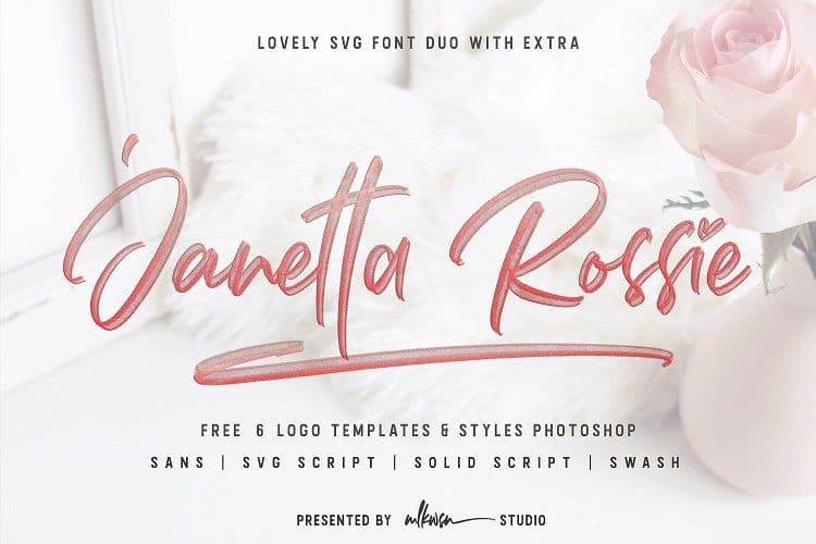 Janetta Rossie Script Font