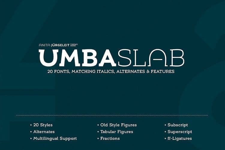 Umba Slab Font Family