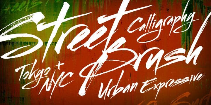 Streetbrush Brush Font