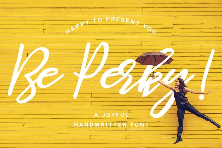 Be Perky! Handwritten Font