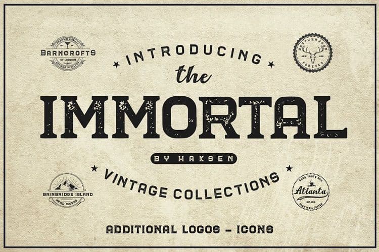 The Immortal Vintage Font