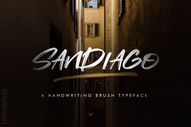 Sandiago Brush Font