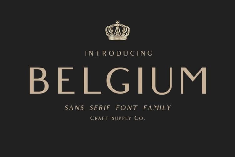 Belgium Font Family