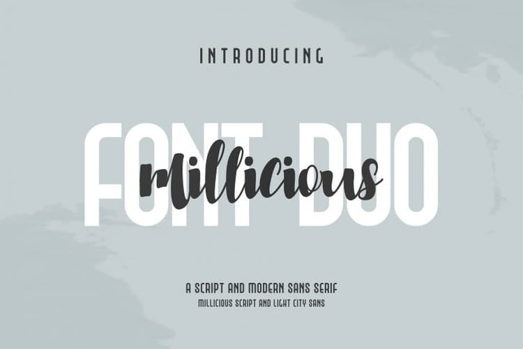 Millicious Brush Font