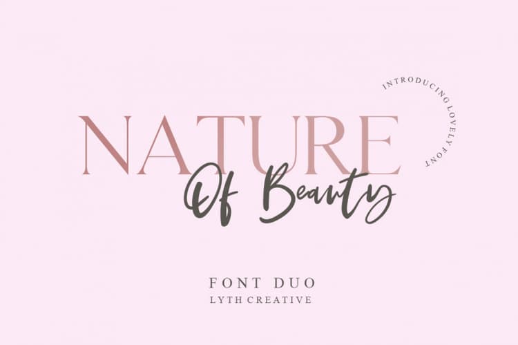 Nature of Beauty Font Duo