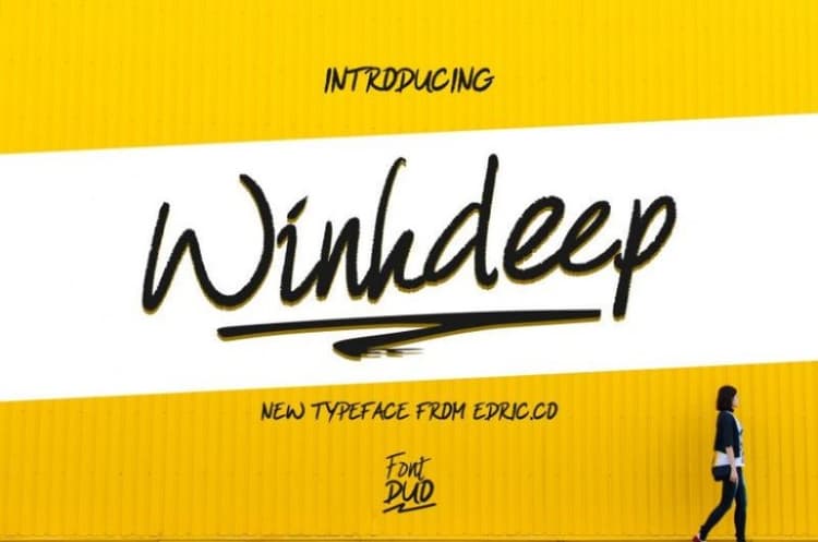 WinkDeep Script Font Duo