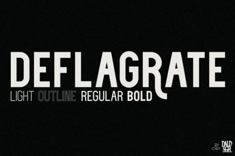 Deflagrate Font Family