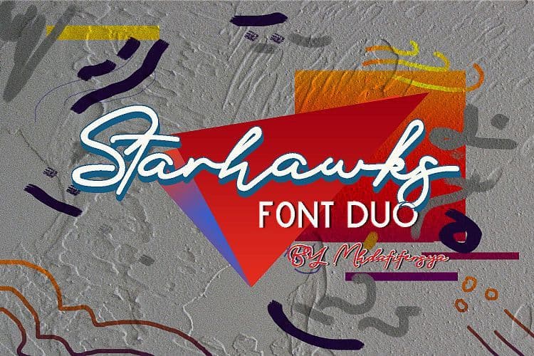 Starhawks Font Duo