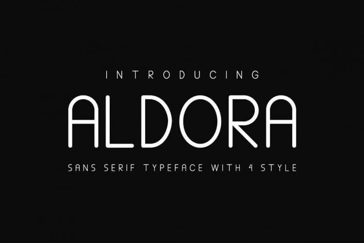 Aldora Futuristic Font