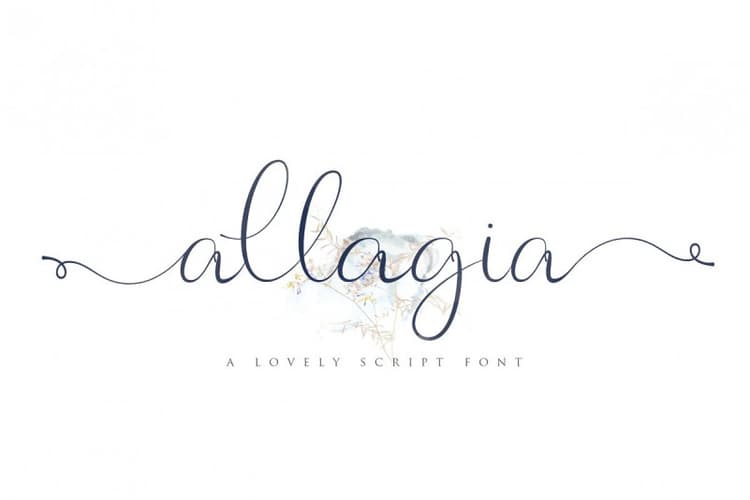 Allagia Script Font
