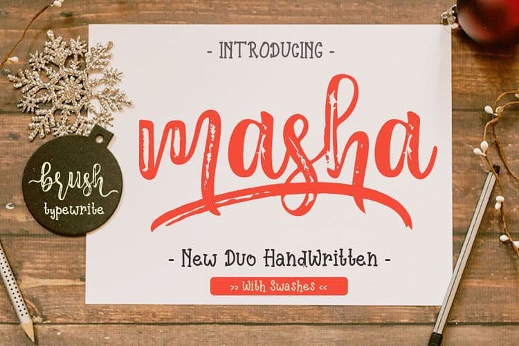 Masha Script Font