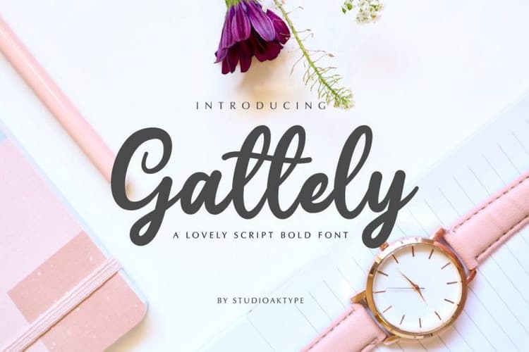 Gattely Script Font