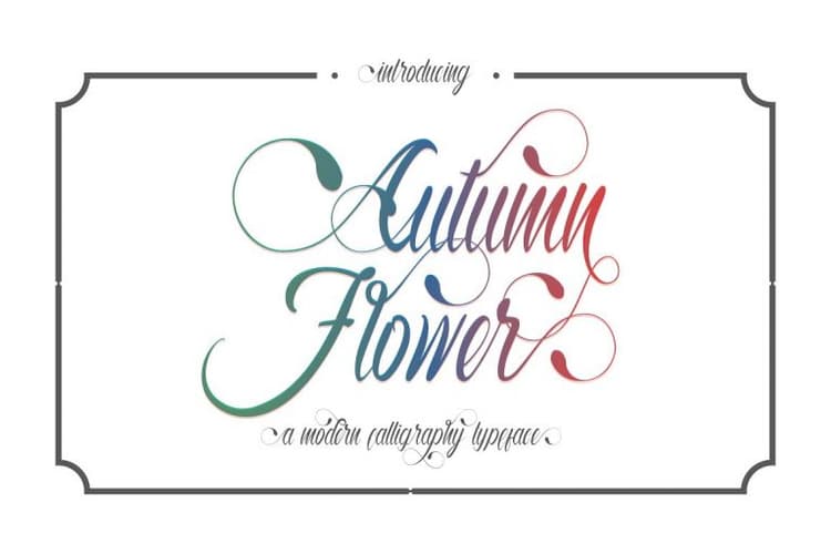 Autumn Flower Script Font