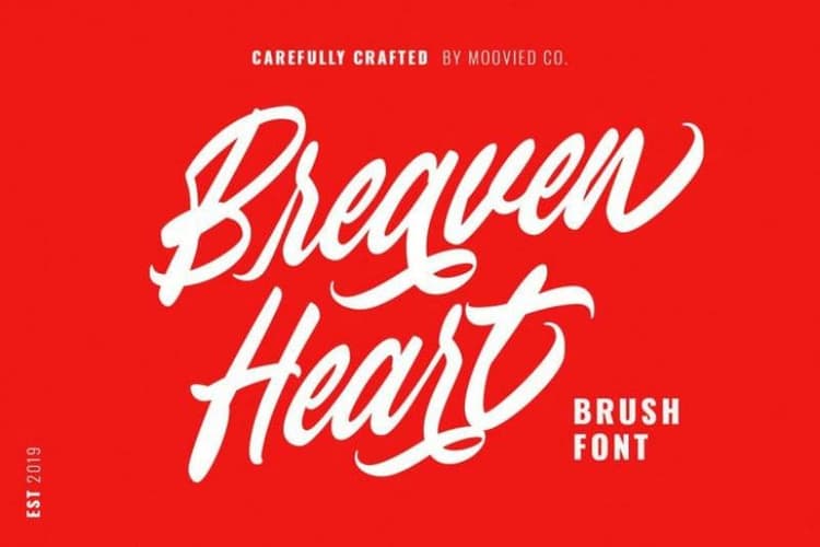 Bravenheart Script Font