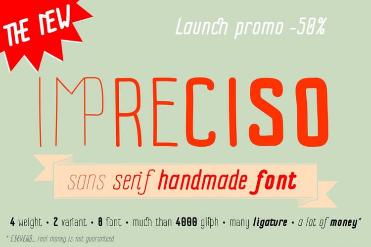 Impreciso Handmade Font Family