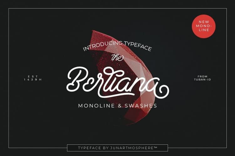 Berliana Monoline Script Font