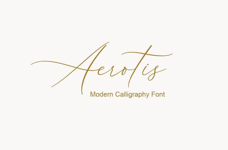Aerotis Calligraphy Font