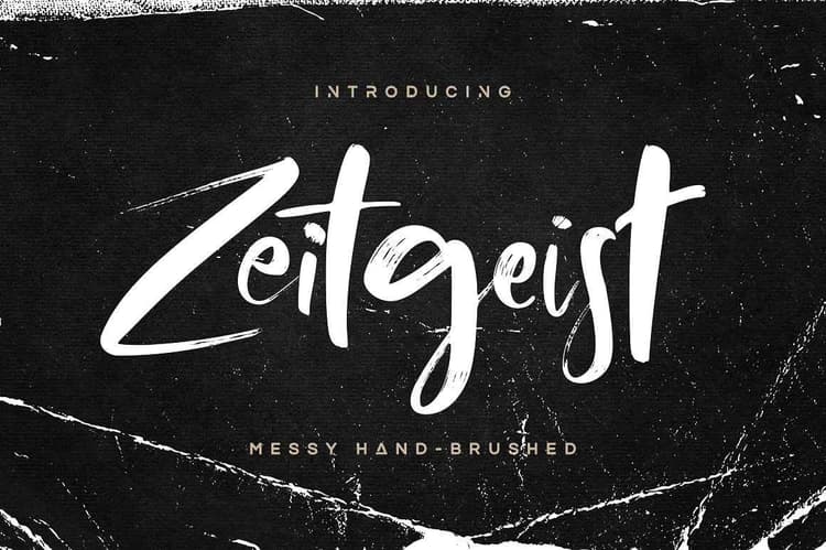 Zeitgeist Brush Font
