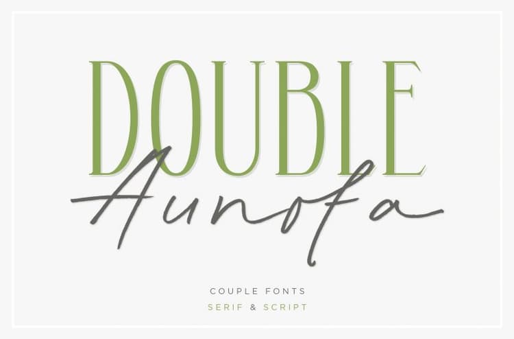Aunofa Serif Font