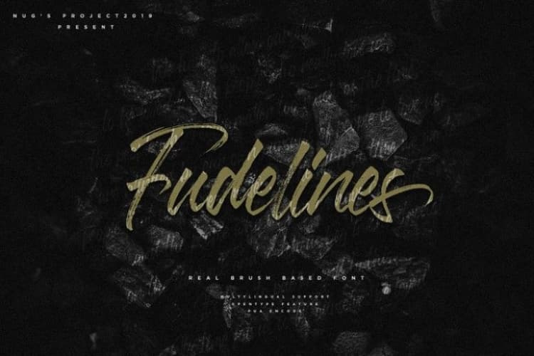 Fudelines Brush Font