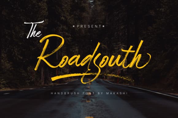 Roadsouth Brush Font