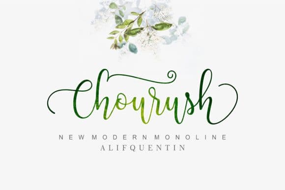Chourush Calligraphy Font