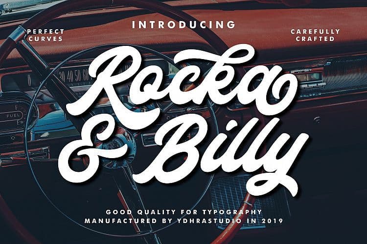 Rocka & Billy Bold Script Font