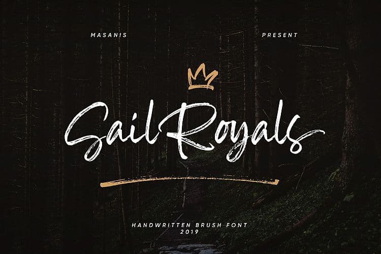 Sail Royals Brush Font