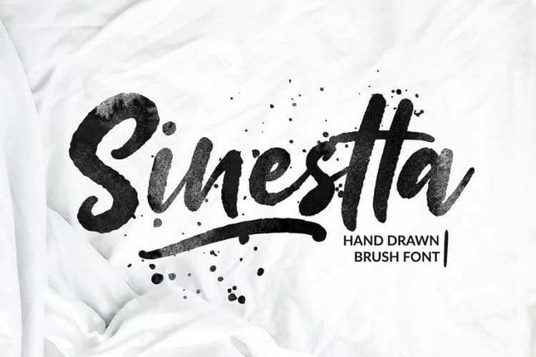 Sinestta Brush Font
