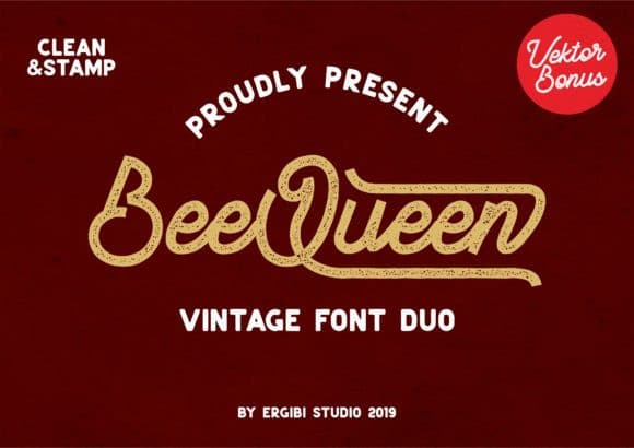 BeeQueen Script Font