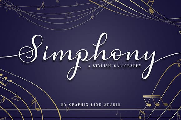 Simphony Calligraphy Font