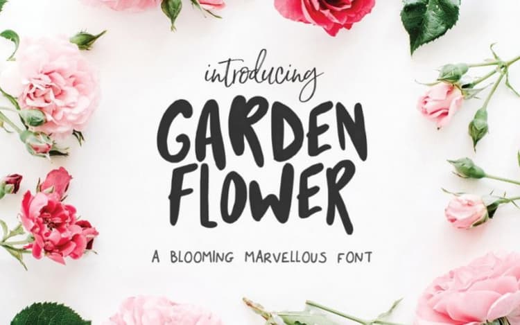 Garden Flower Script Font