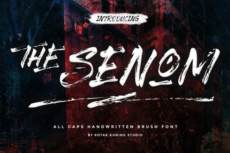 The Senom Brush Font