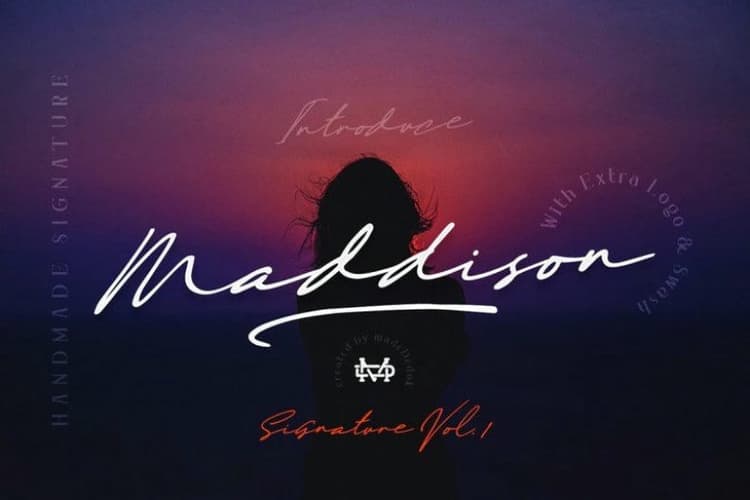 Maddison Signature Font
