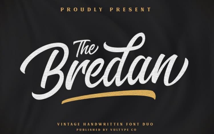 The Bredan Script Font