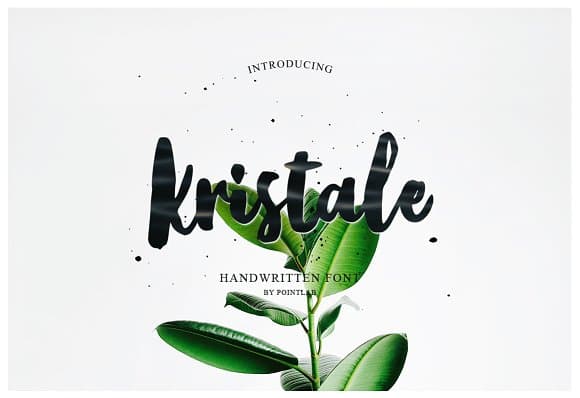 Kristale Brush Font
