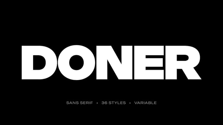 Doner Font Family