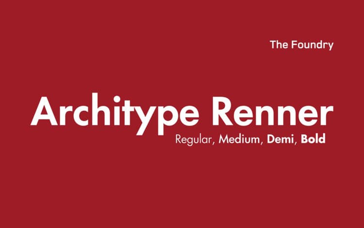 Architype Renner Font