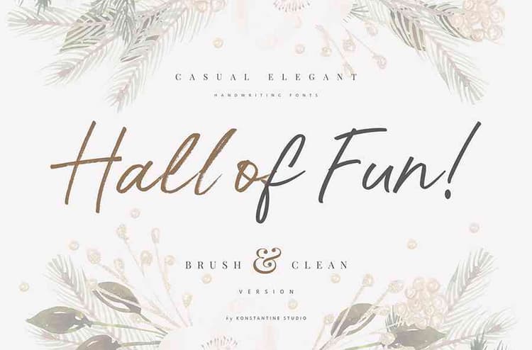 Hall Of Fun Script Font