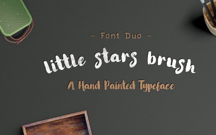 Little Stars Brush Font
