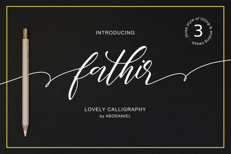 Fathir Script Font