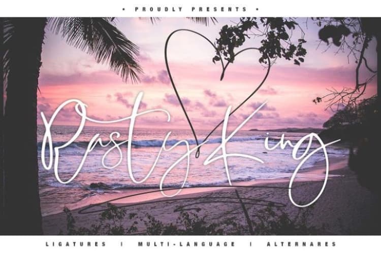 Rasty King Calligraphy Font