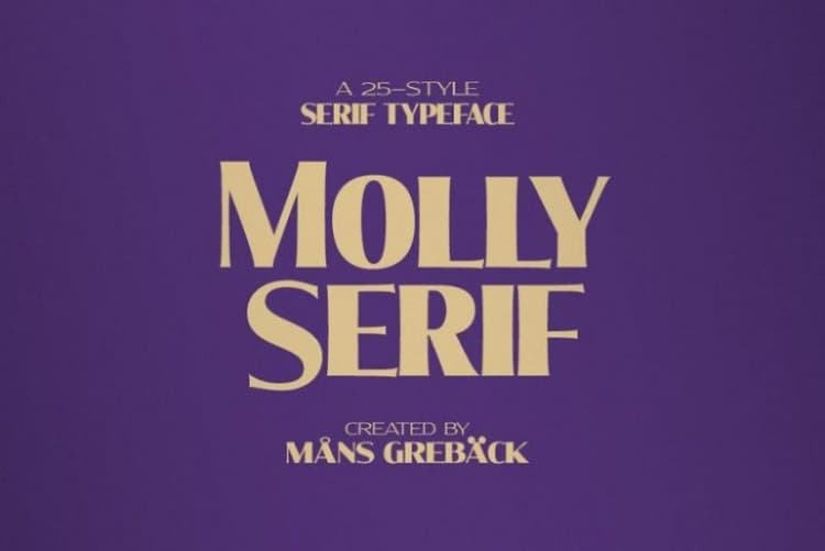 Molly Serif Font Family